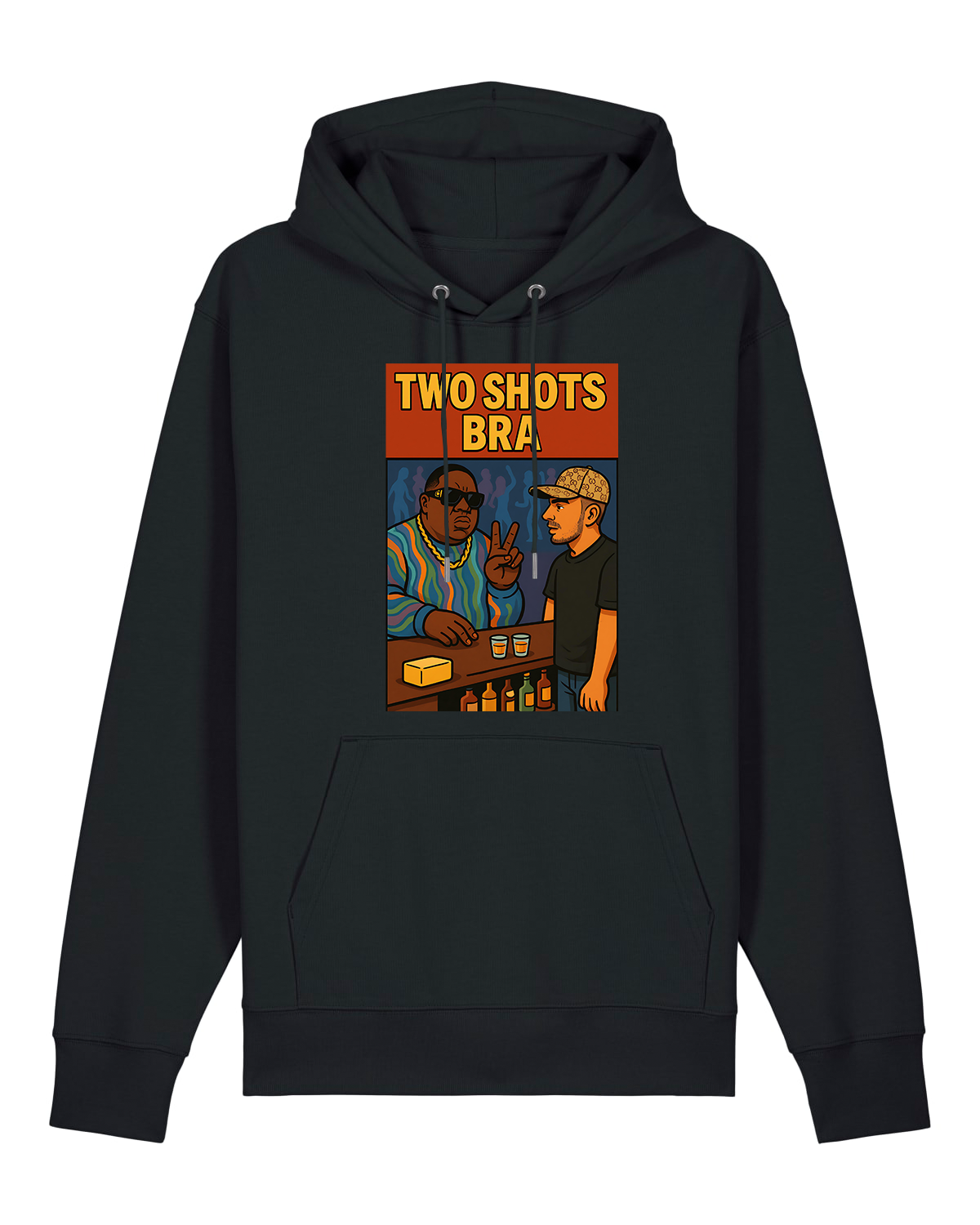 Hoodie Hip - Hop Vs Food - Two Shots bra