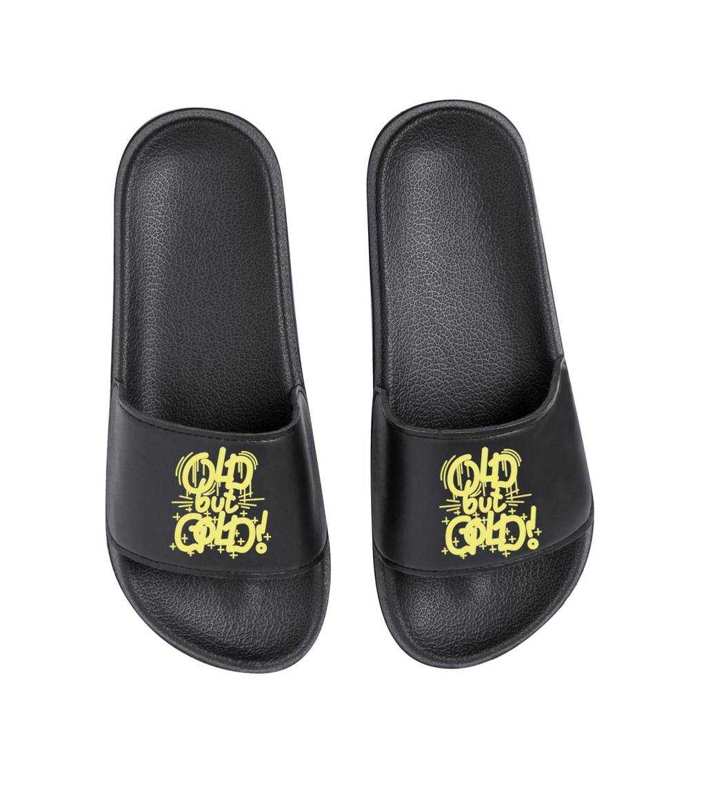 Old but Gold flip flops