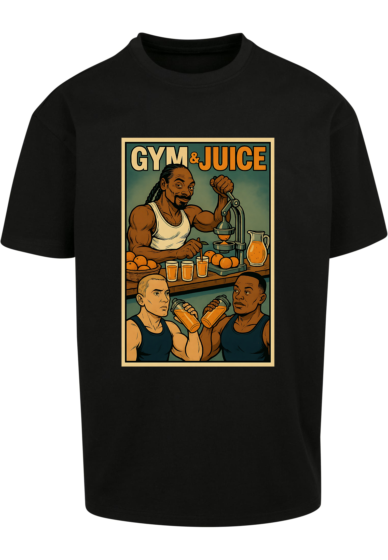 T-Shirt  Hip - Hop Vs Food -  Gym & Juice