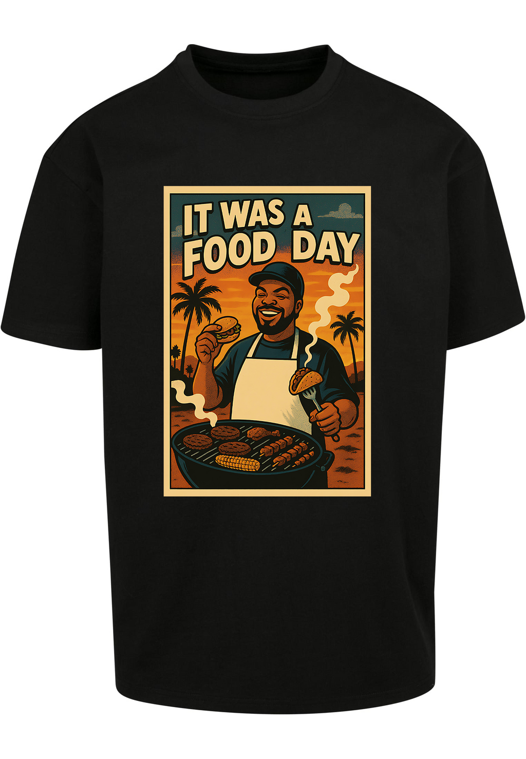 T-Shirt Hip - Hop Vs Food - It was a food day