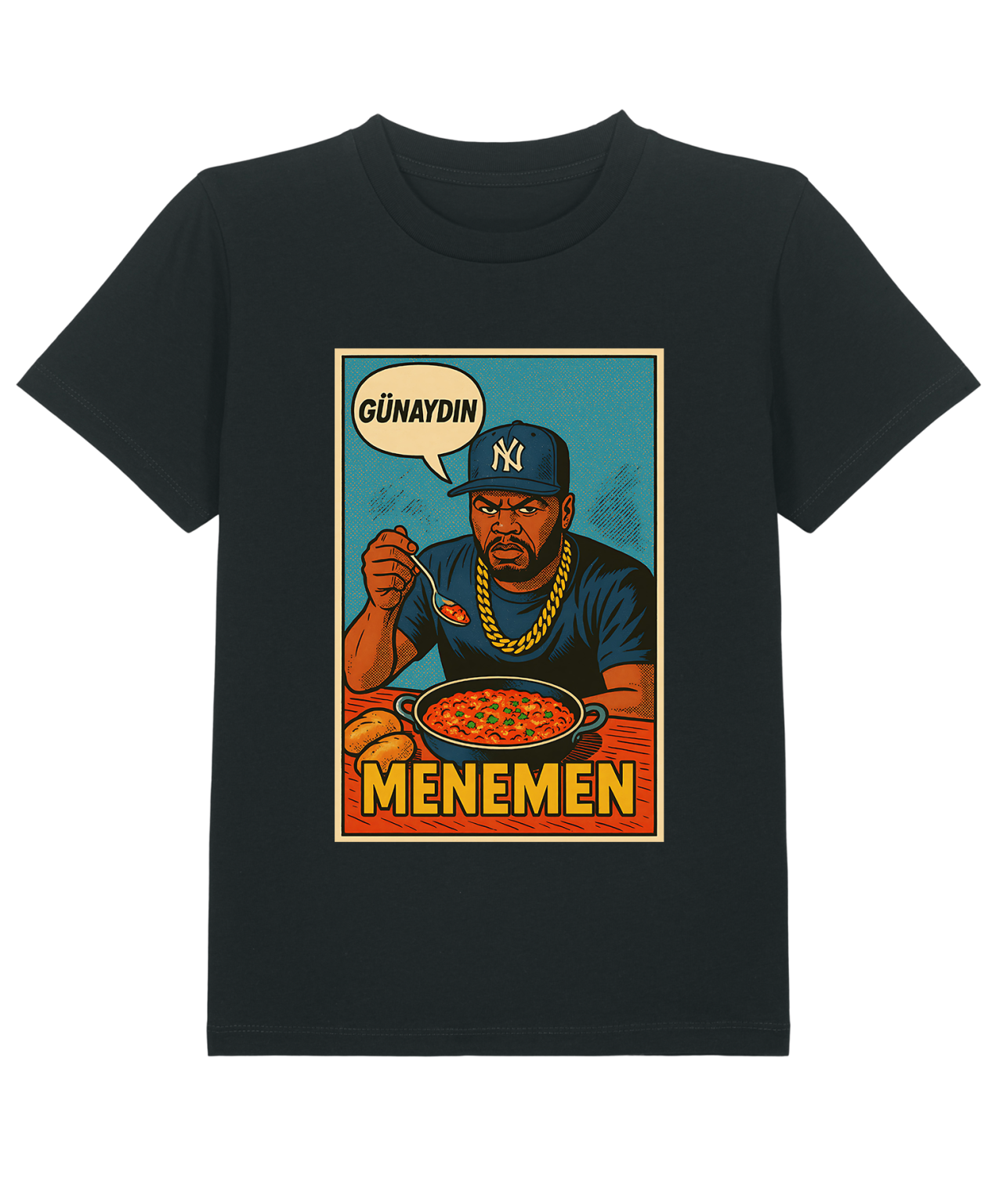 T-Shirt Kid Hip - Hop Vs Food - Menemen