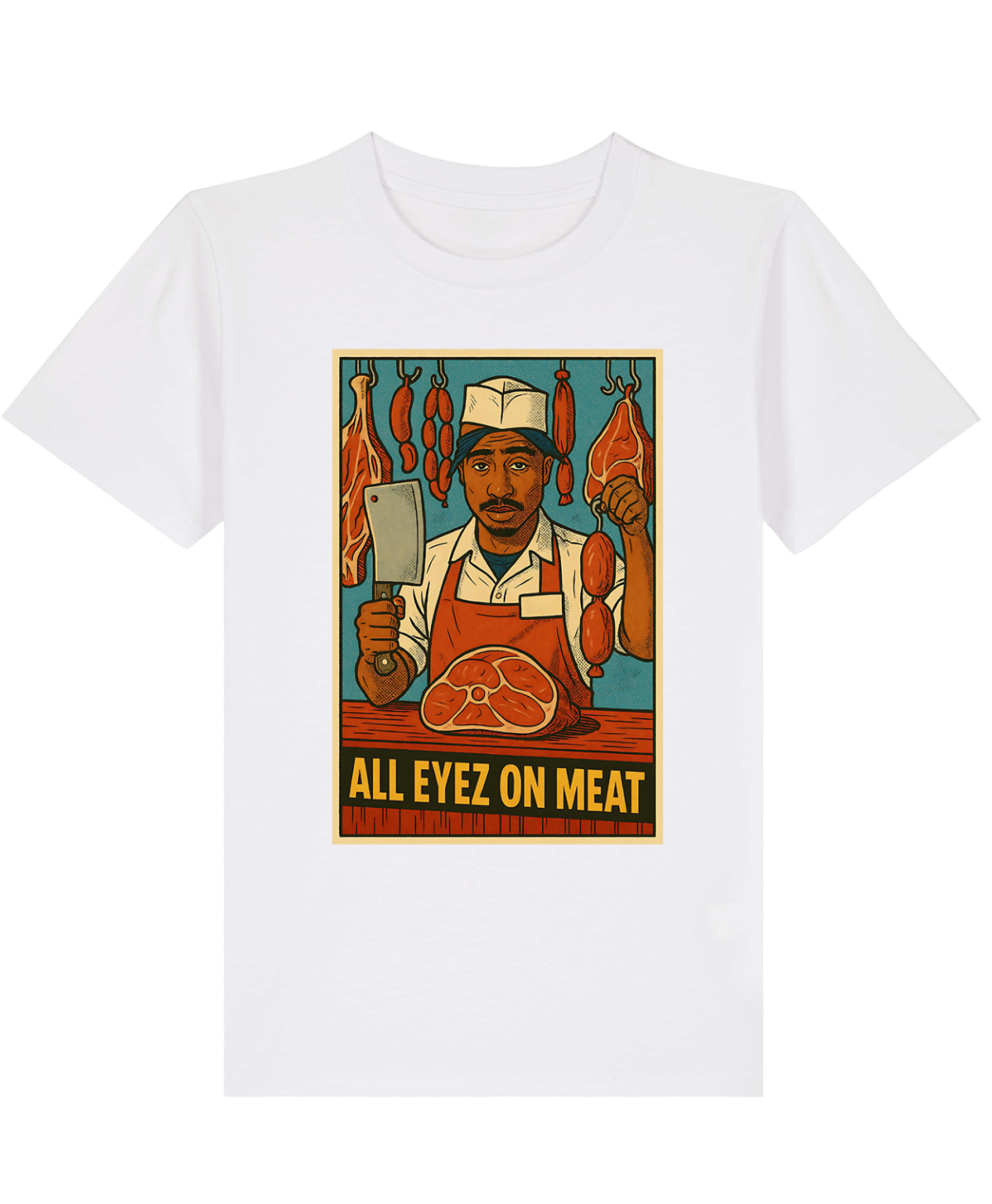 T-Shirt  Kid Hip - Hop Vs Food -  All eyez on me