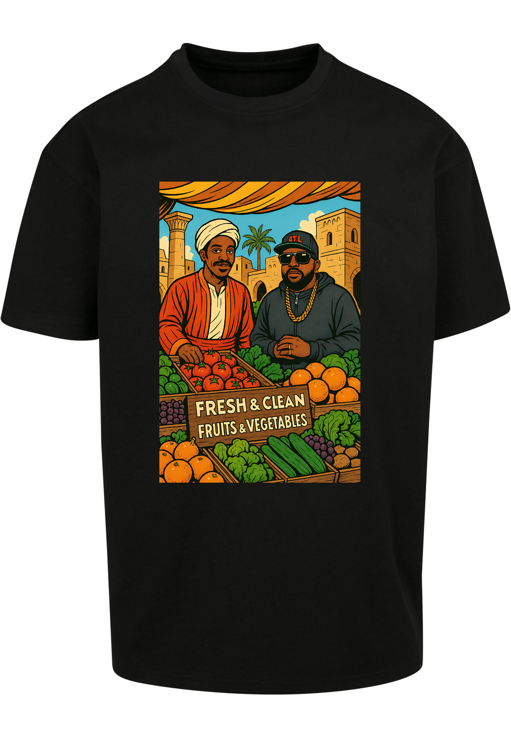 T-Shirt Hip - Hop Vs Food - Fresh &amp; Clean