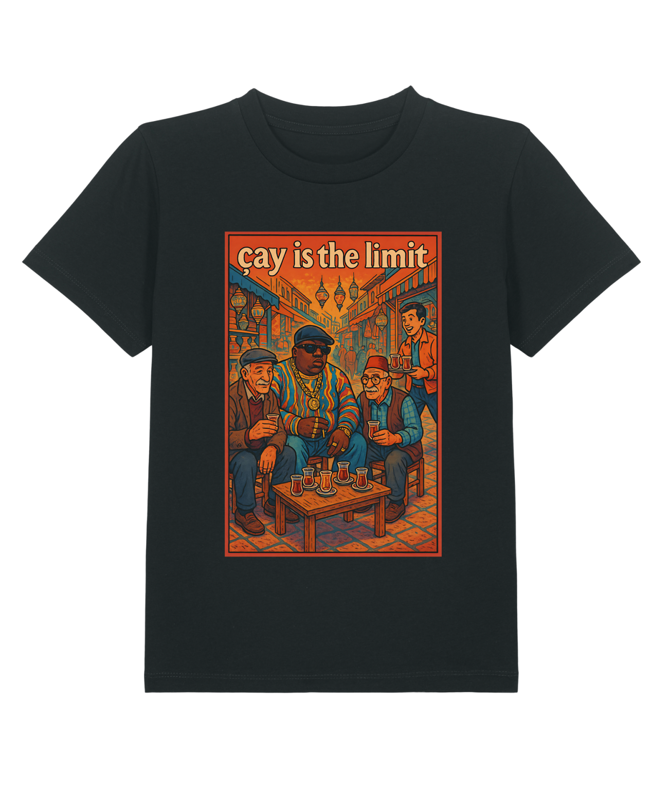 T-Shirt  Kid Hip - Hop Vs Food - Çay is the limit