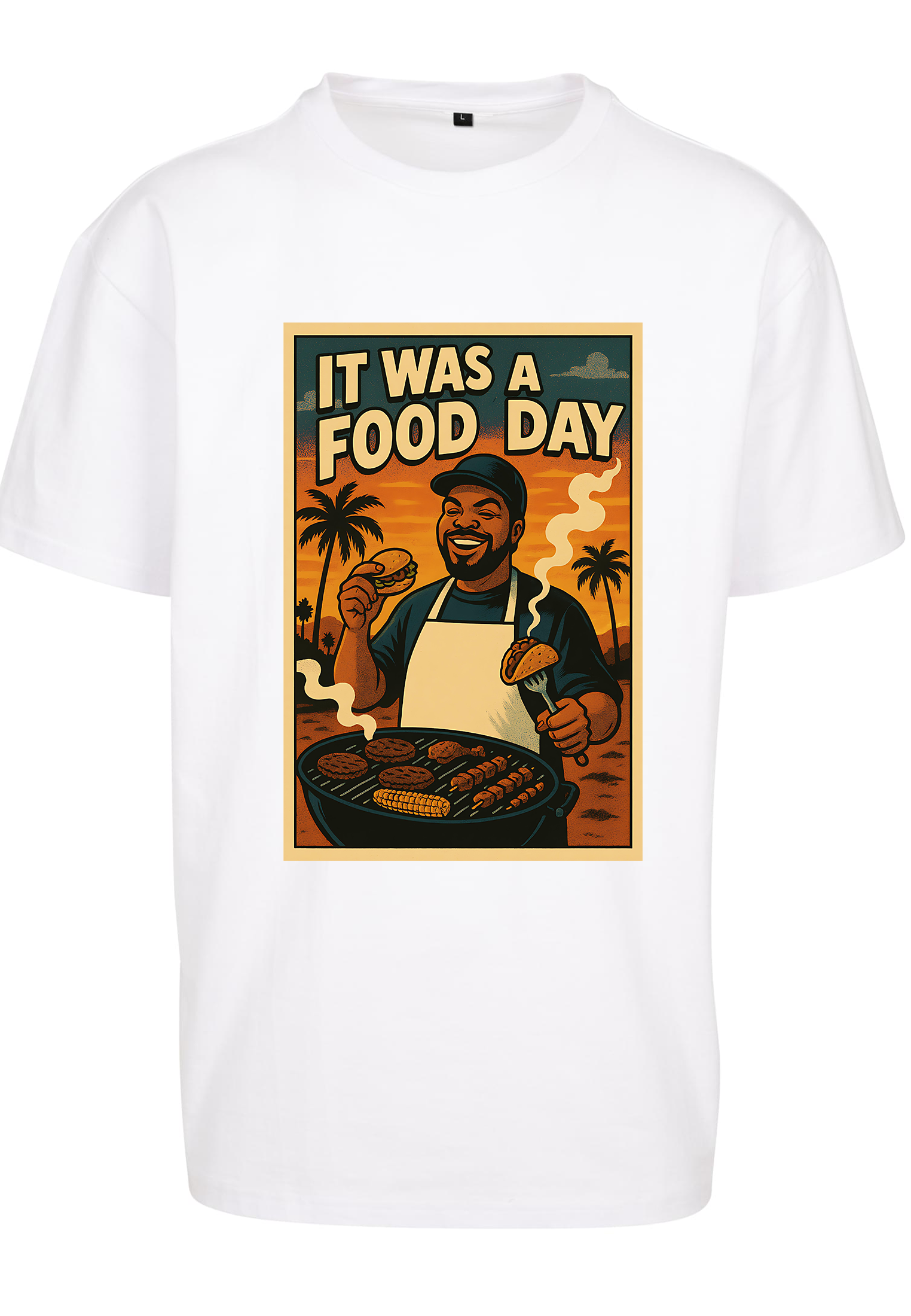 T-Shirt  Hip - Hop Vs Food - It was a food day