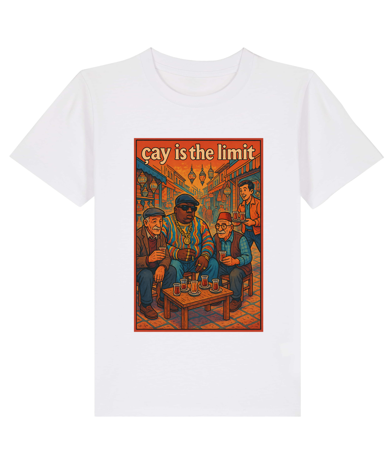 T-Shirt  Kid Hip - Hop Vs Food - Çay is the limit