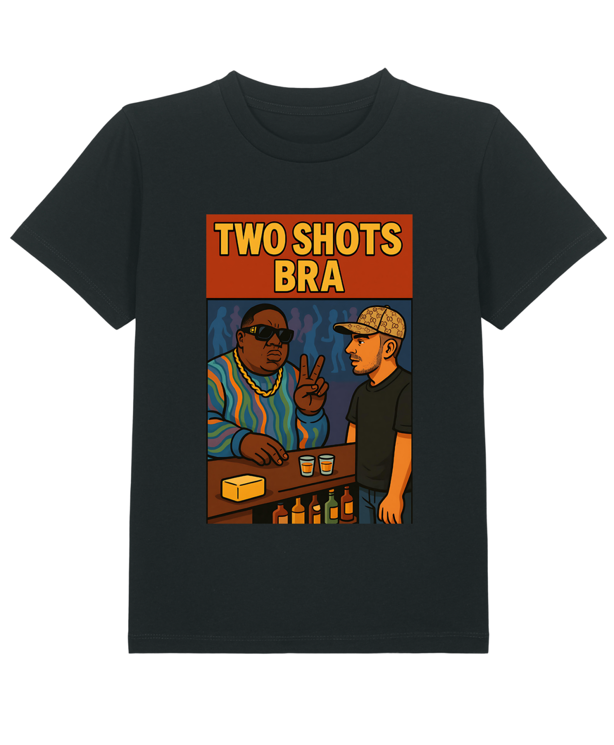 T-Shirt Kid Hip - Hop Vs Food - Two Shots bra