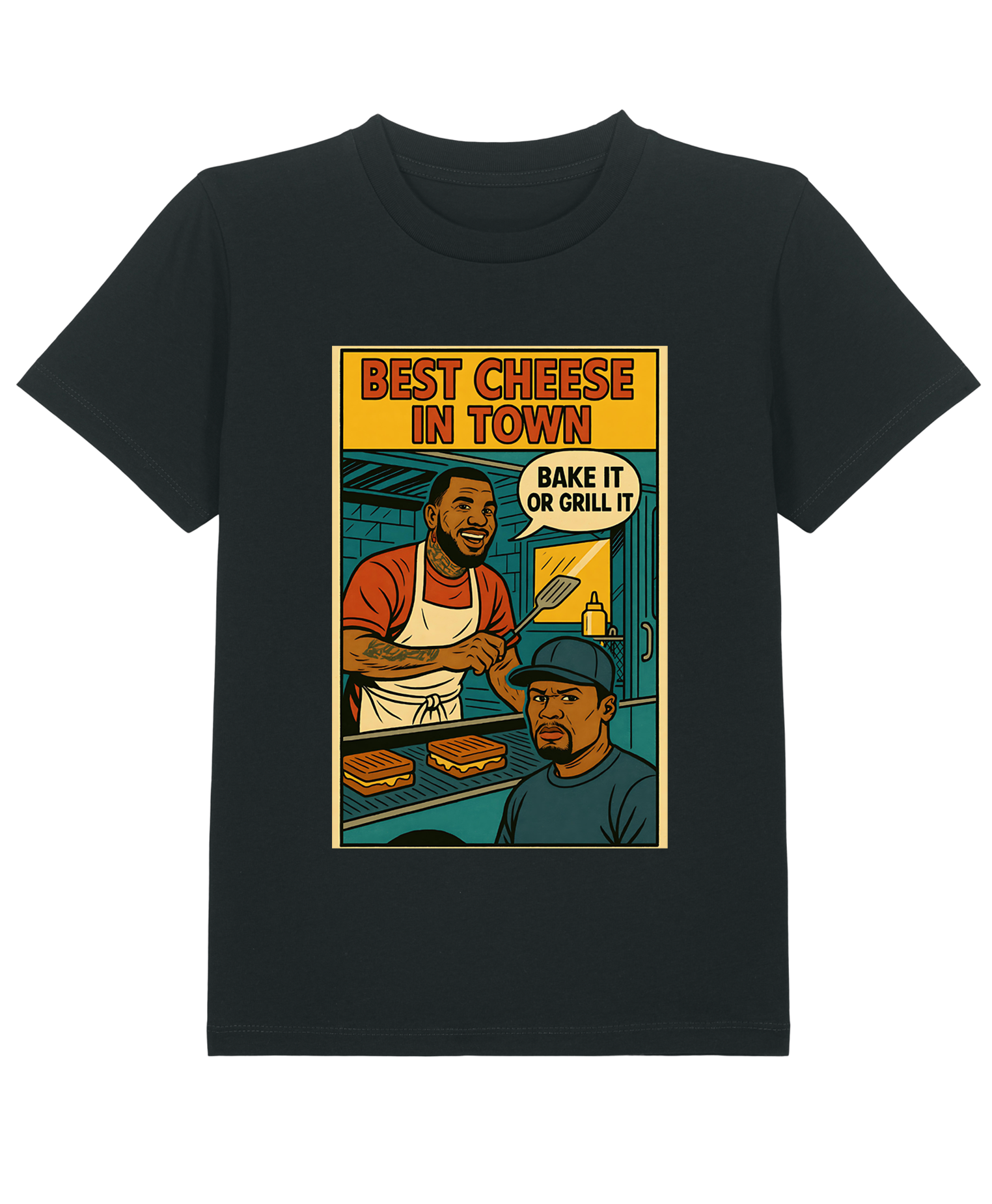 T-Shirt Kid Hip - Hop Vs Food - Best Cheese in town