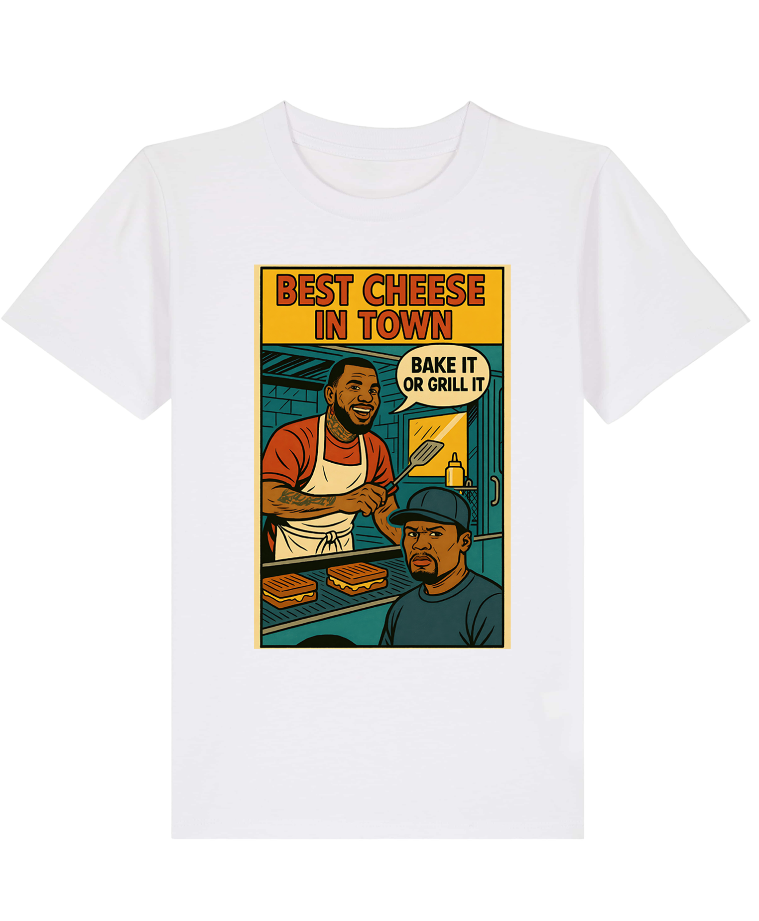 T-Shirt Kid Hip - Hop Vs Food - Best Cheese in town