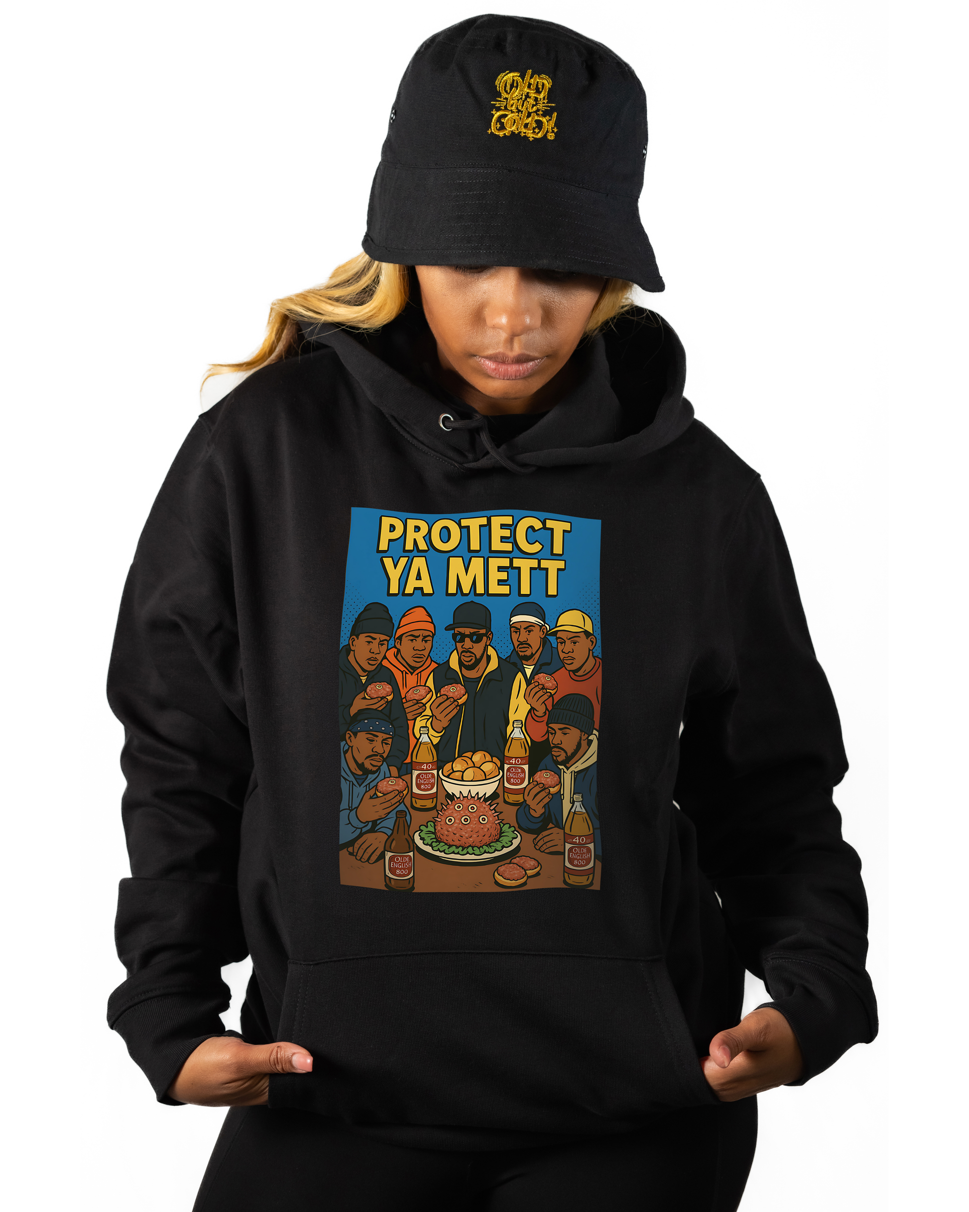 Hoodie Hip - Hop Vs Food - Protect ya mett