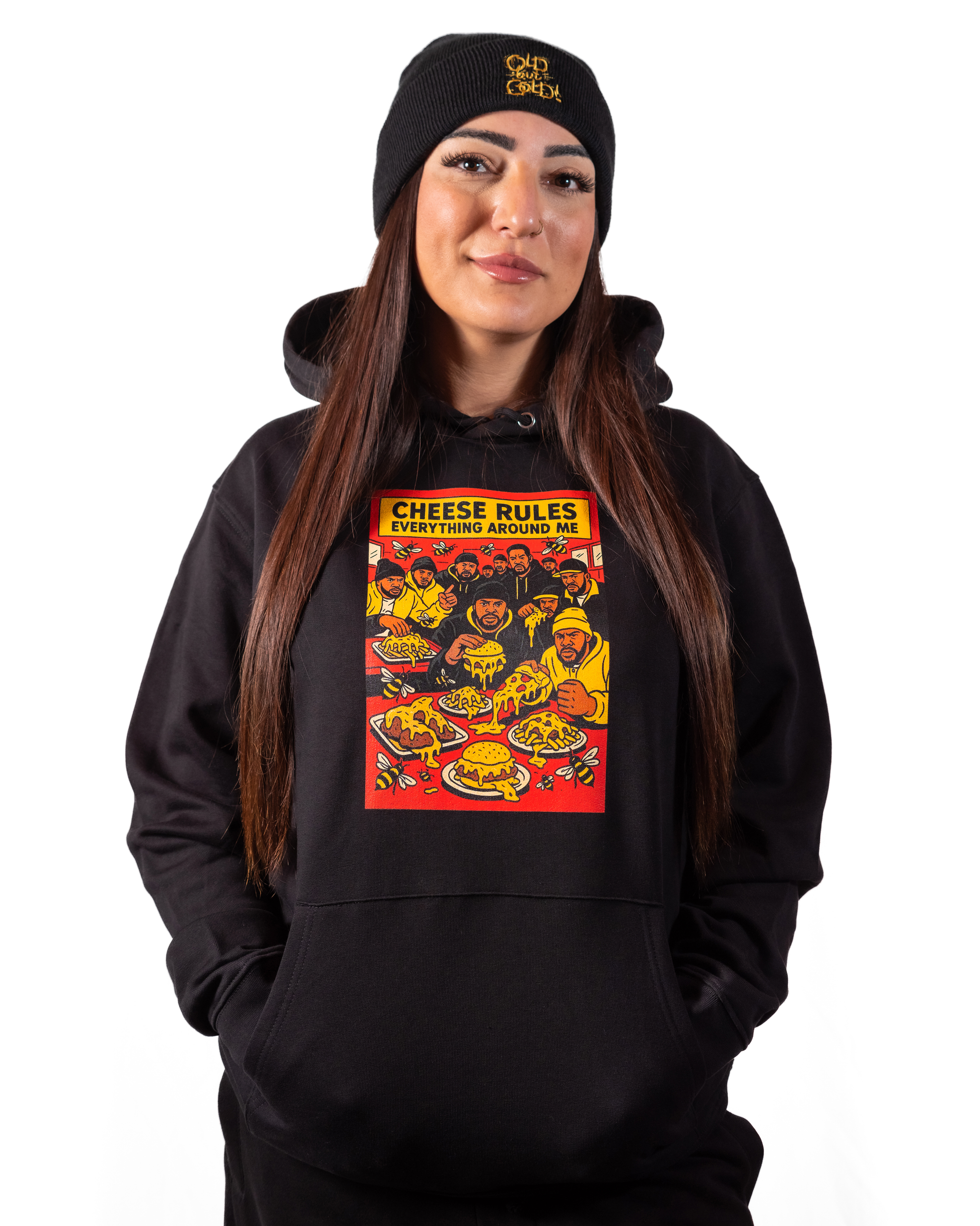 Hoodie Hip - Hop Vs Food - Cheese Rules