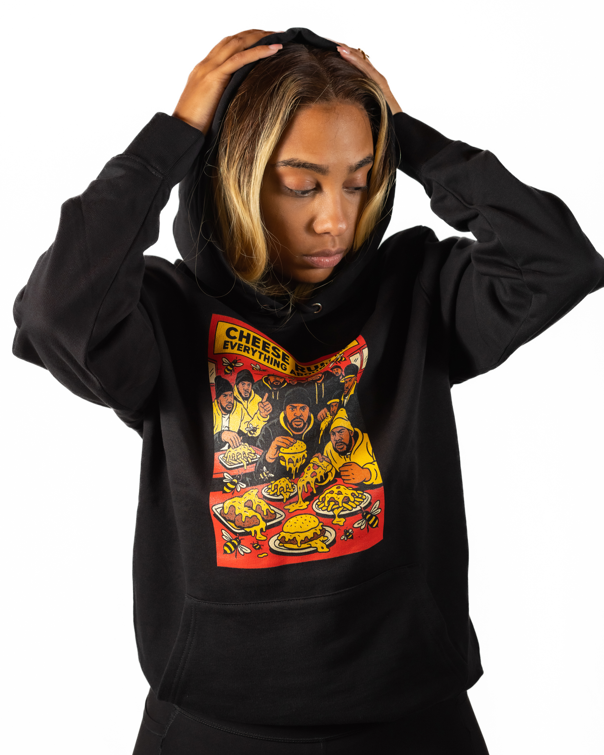 Hoodie Hip - Hop Vs Food - Cheese Rules