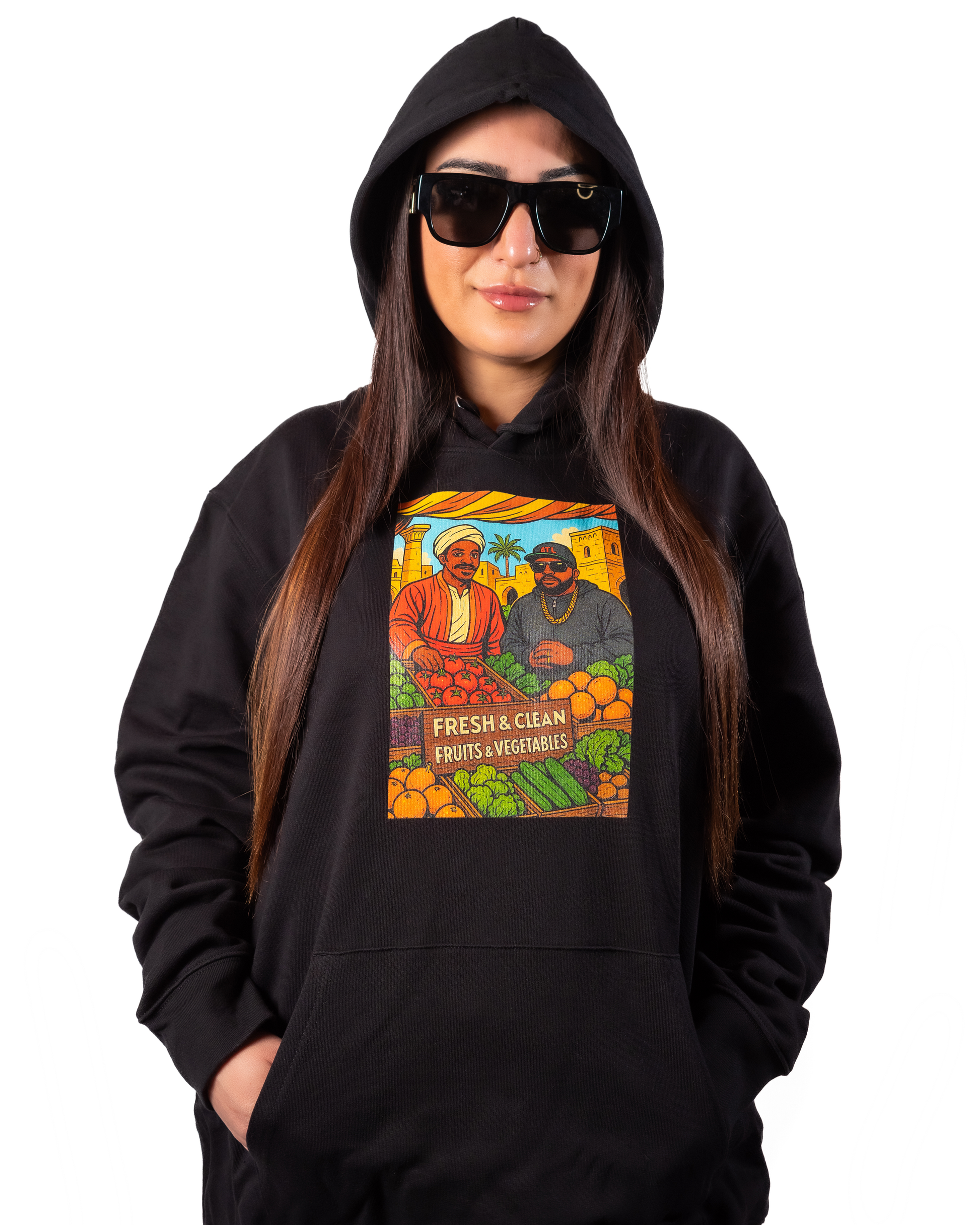 Hoodie Hip - Hop Vs Food - Fresh & Clean