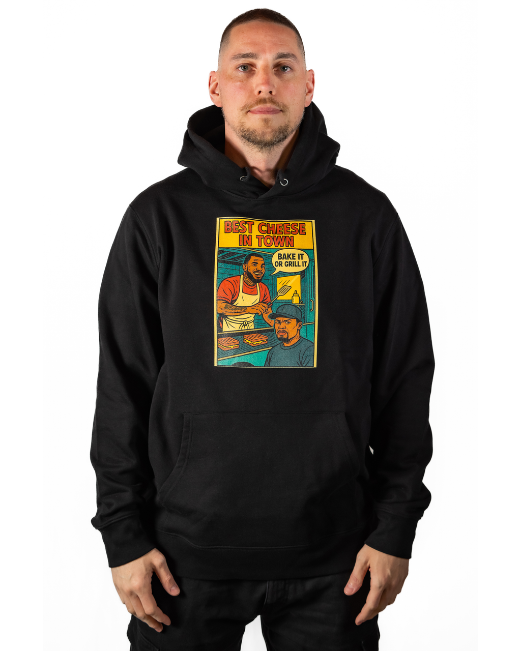Hoodie  Hip - Hop Vs Food - Best Cheese in town