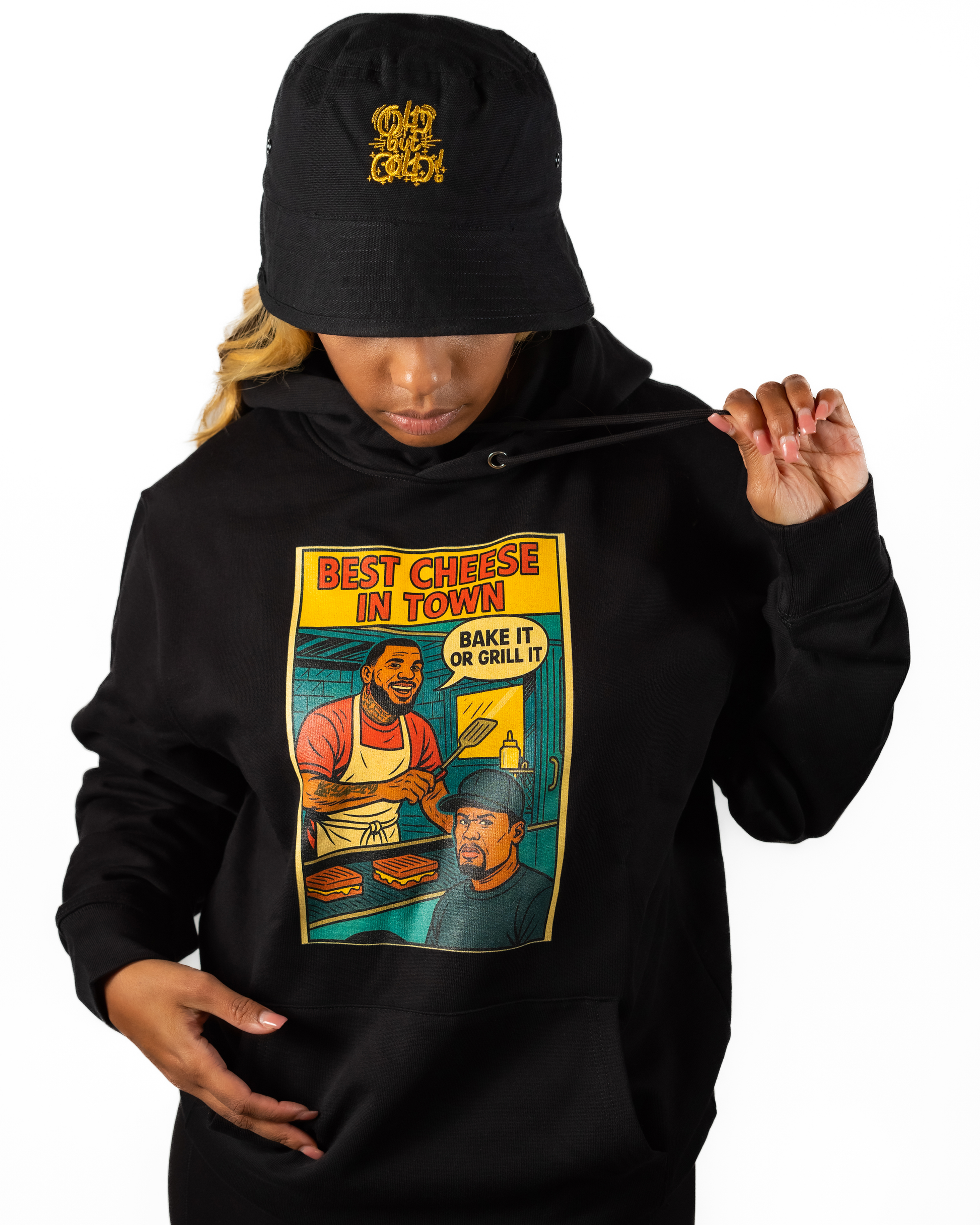 Hoodie  Hip - Hop Vs Food - Best Cheese in town