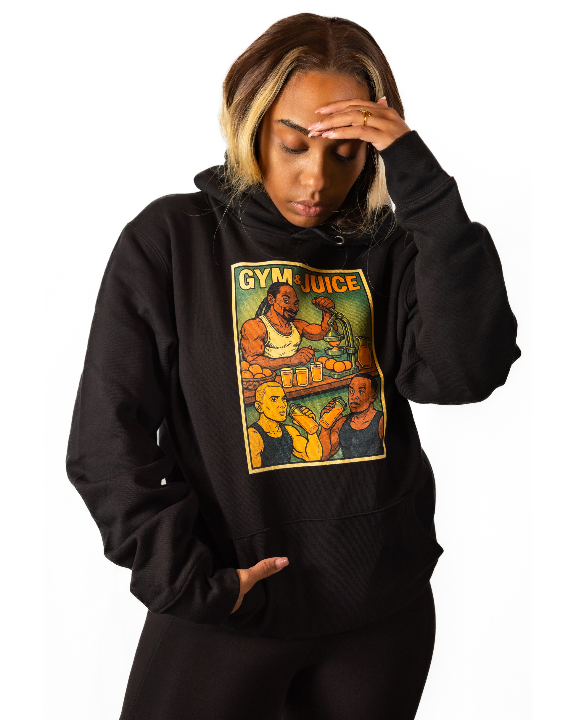 Hoodie Hip-Hop Vs Food -  Gym & Juice