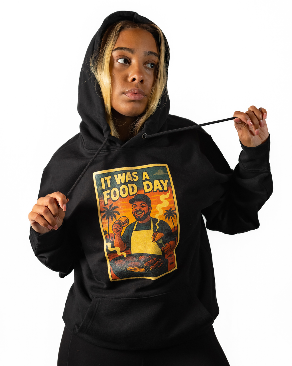 Hoodie Hip - Hop Vs Food - It was a food day