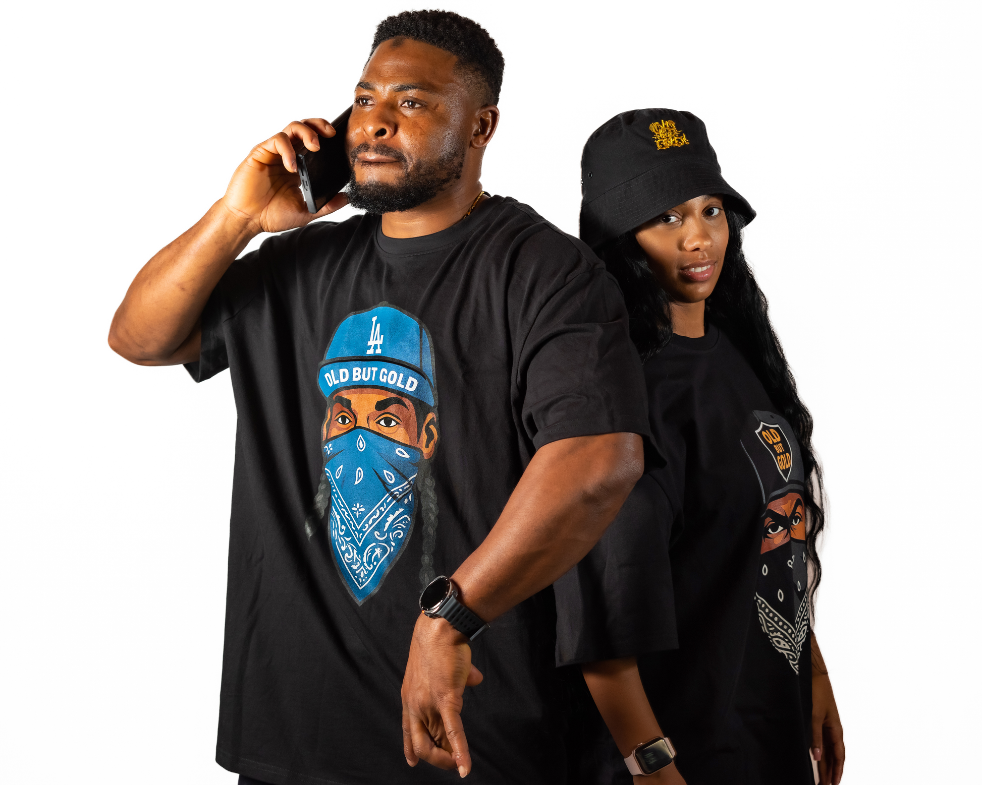 T-Shirt Old but Gold  Blue Bandana