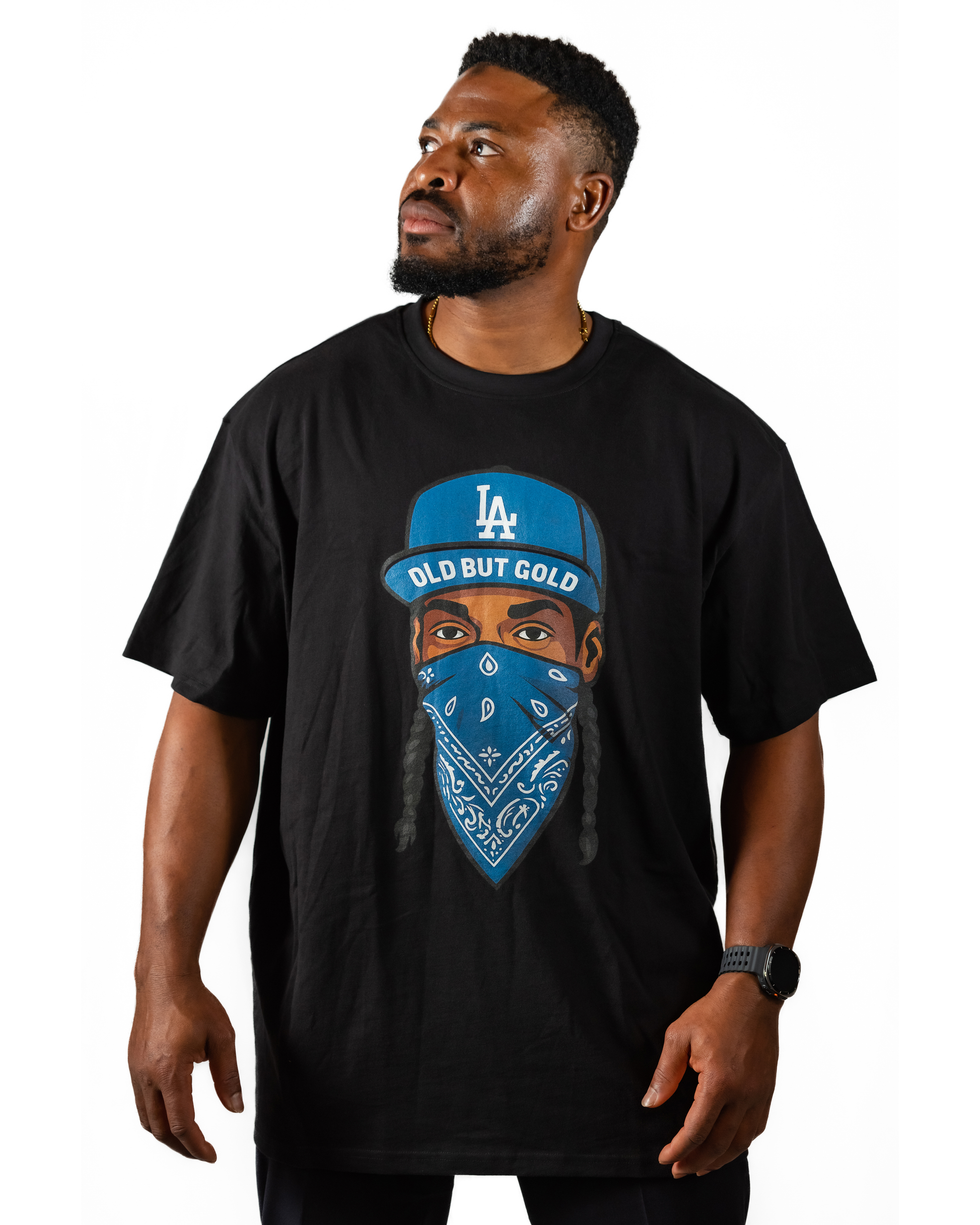 T-Shirt Old but Gold  Blue Bandana