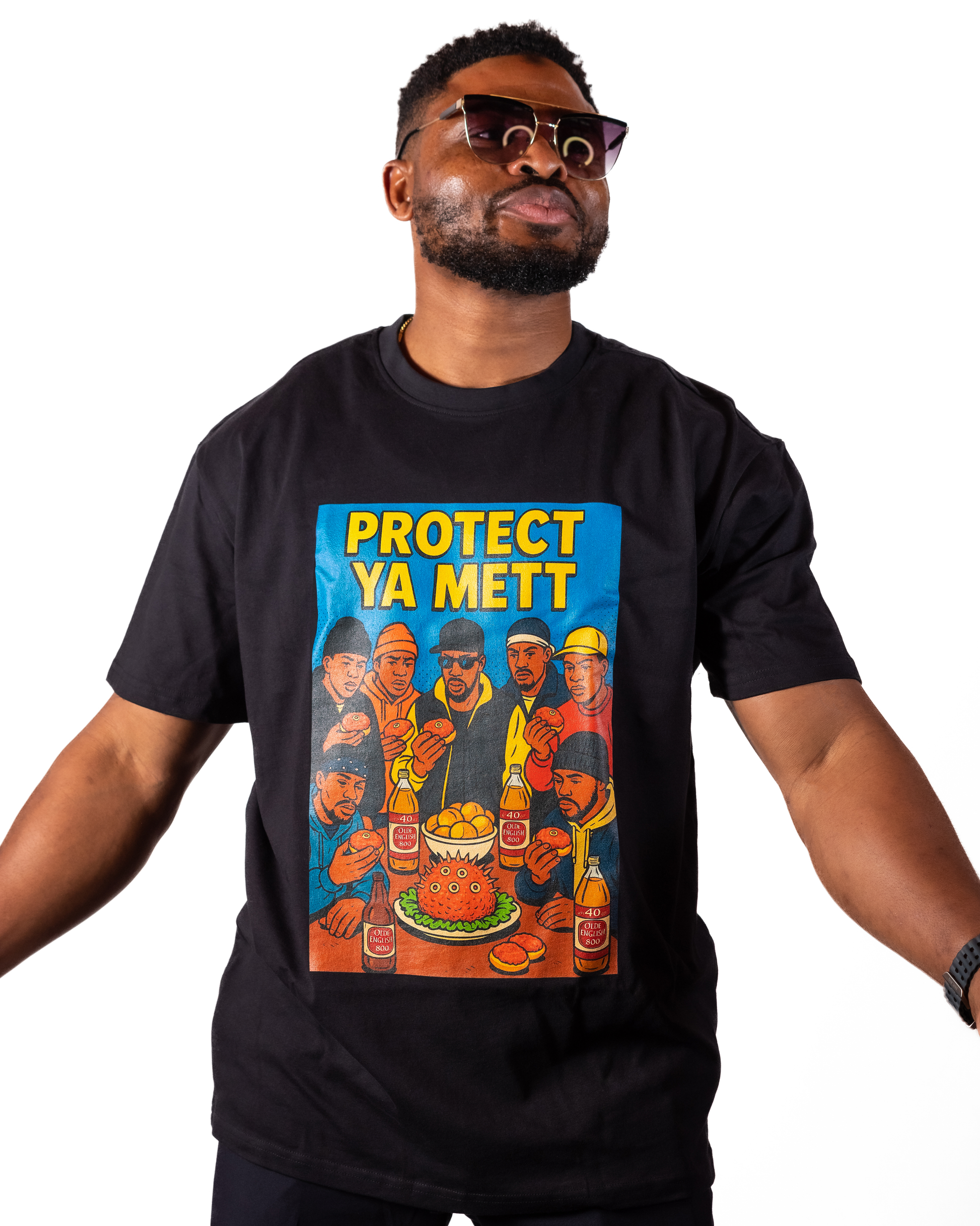 T-Shirt  Hip - Hop Vs Food - Protect ya mett
