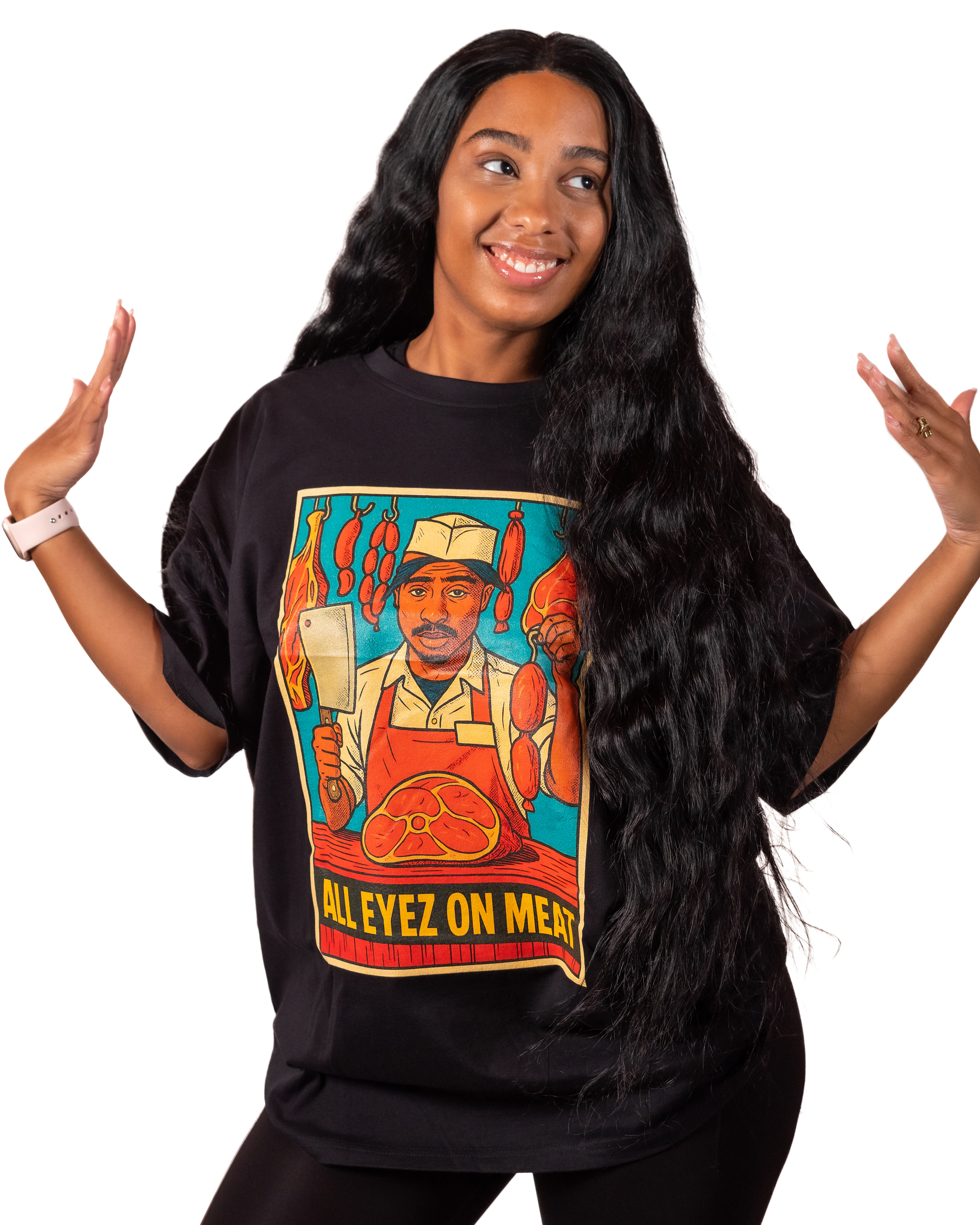 T-Shirt  Hip - Hop Vs Food -  All eyez on me