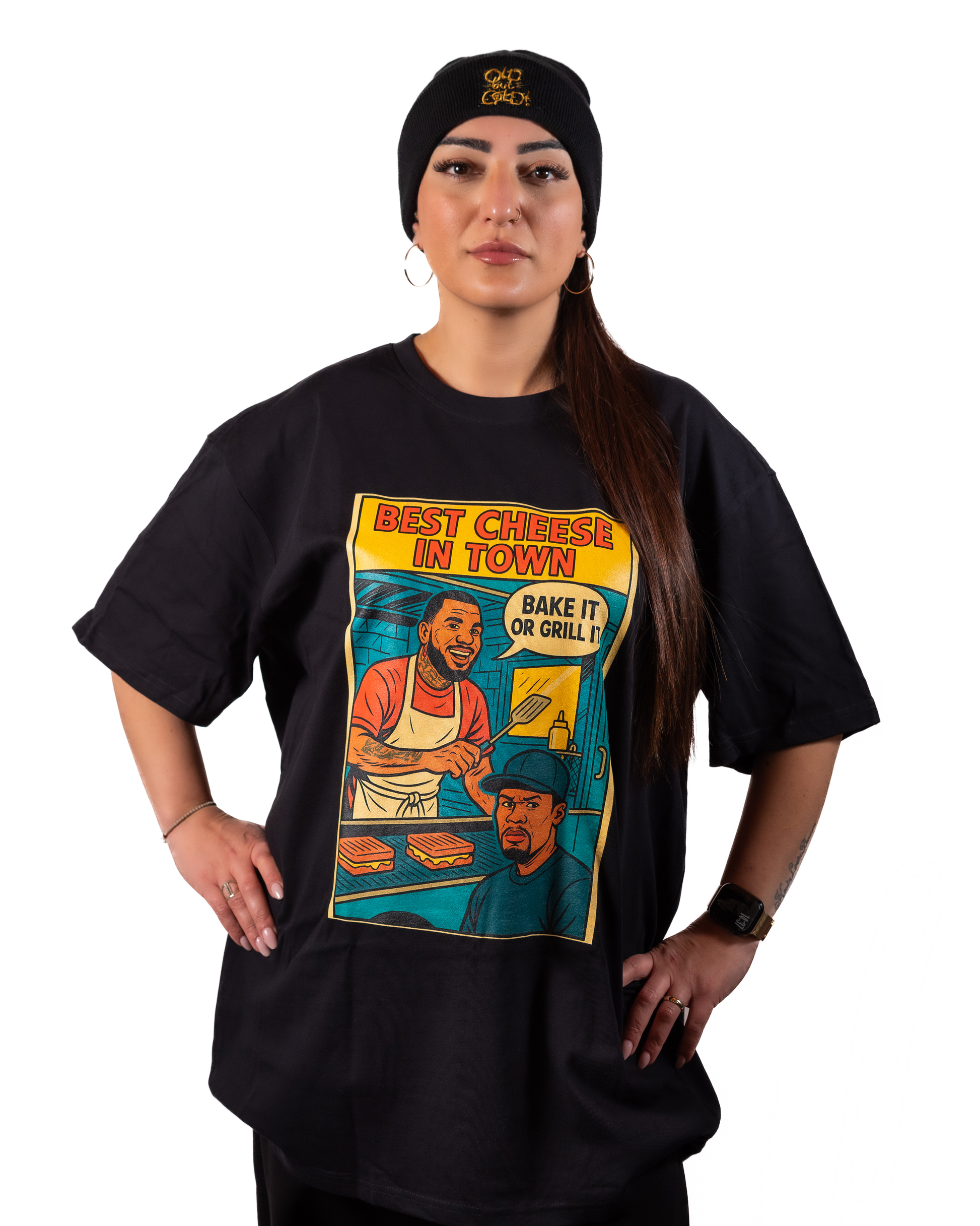 T-Shirt Hip - Hop Vs Food - Best Cheese in town