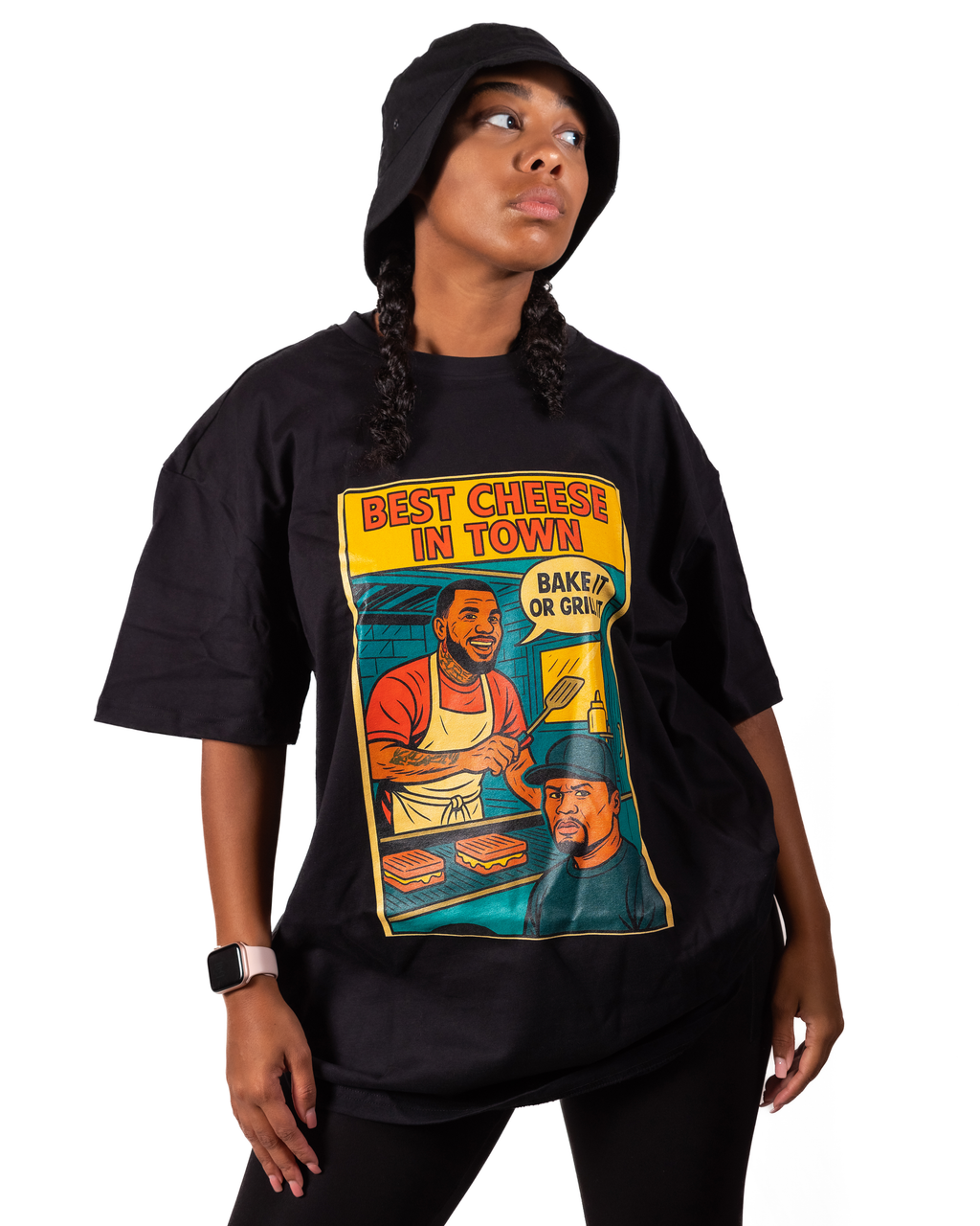 T-Shirt Hip - Hop Vs Food - Best Cheese in town