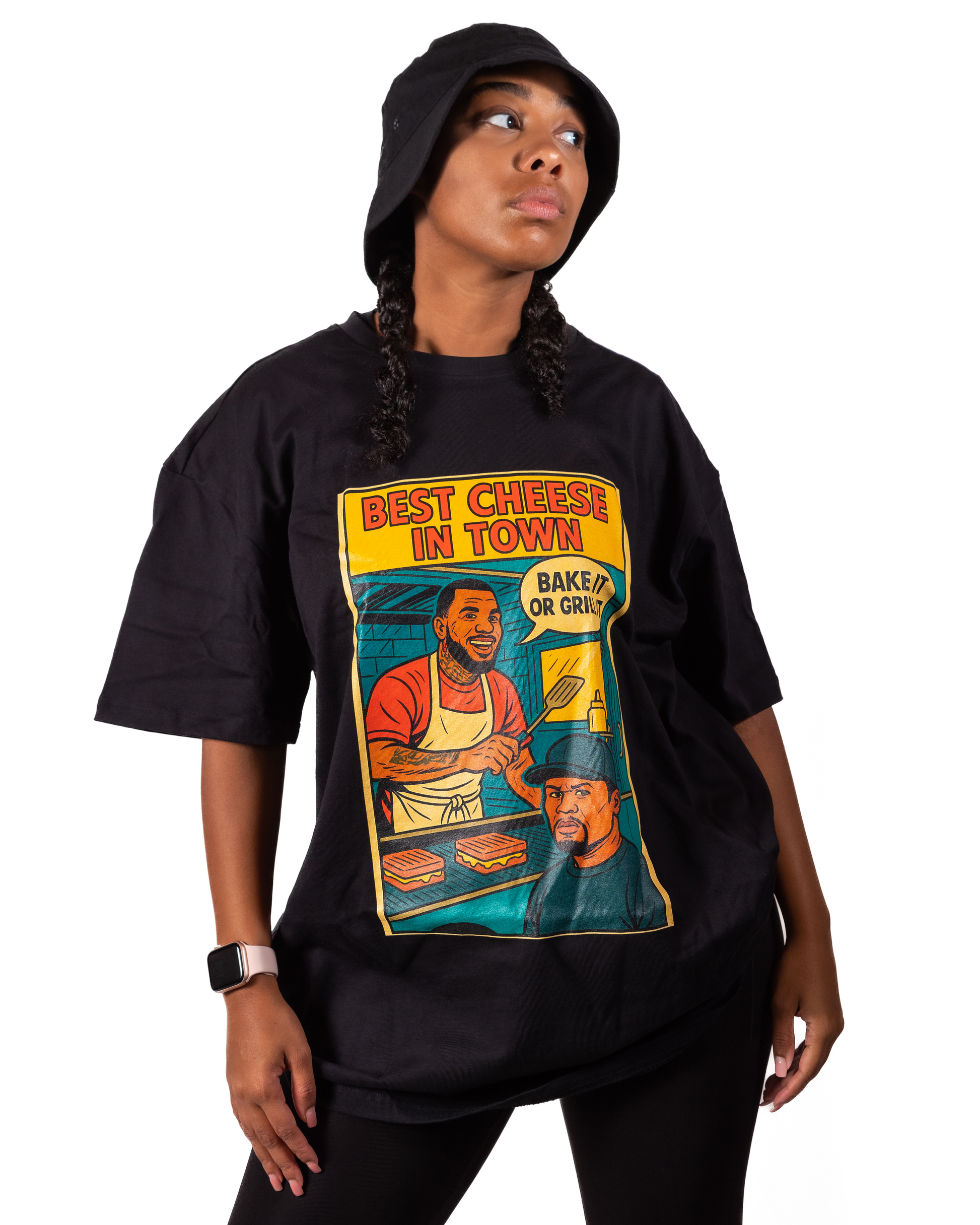 T-Shirt Hip - Hop Vs Food - Best Cheese in town