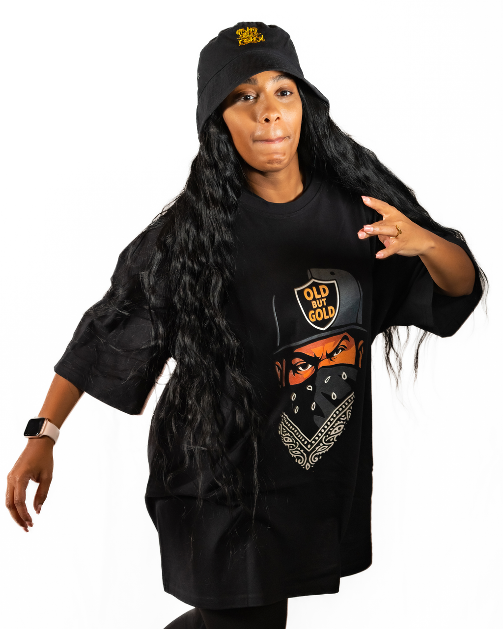 T-shirt Old but Gold Black Bandana