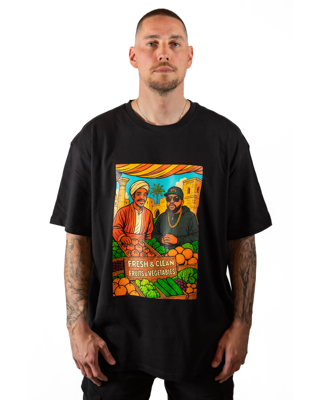 T-Shirt Hip - Hop Vs Food - Fresh &amp; Clean