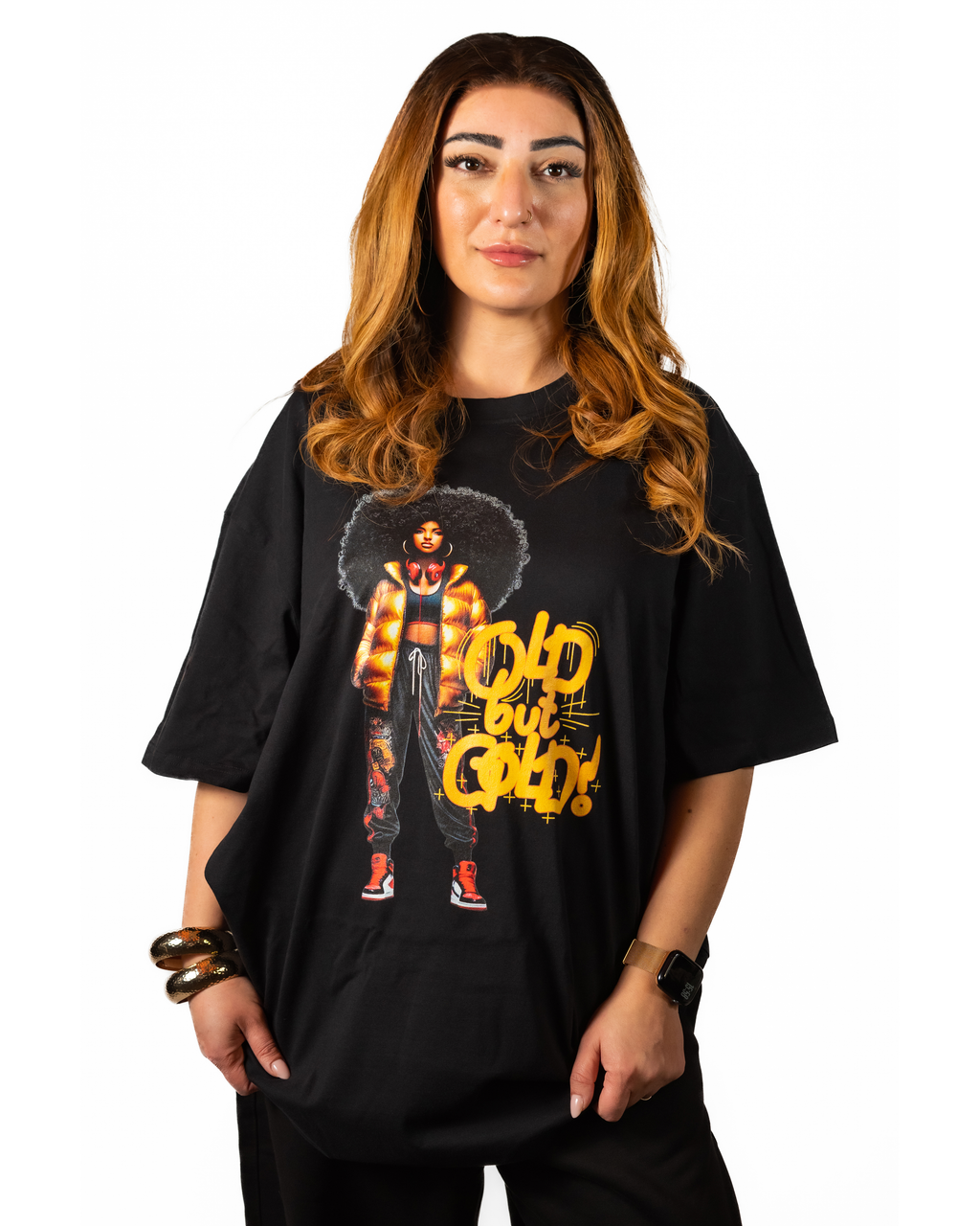 T-shirt Old but Gold golden girl