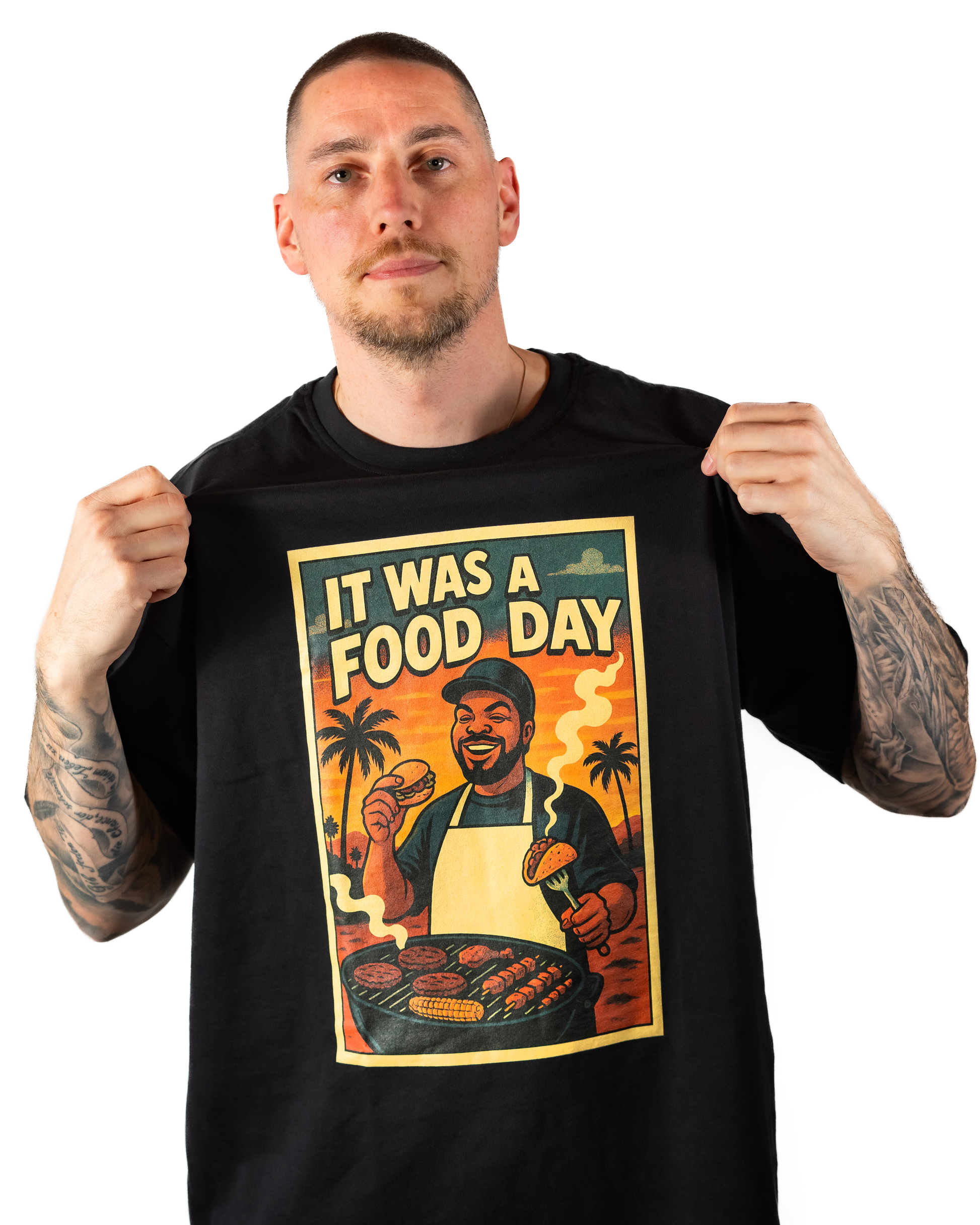 T-Shirt  Hip - Hop Vs Food - It was a food day