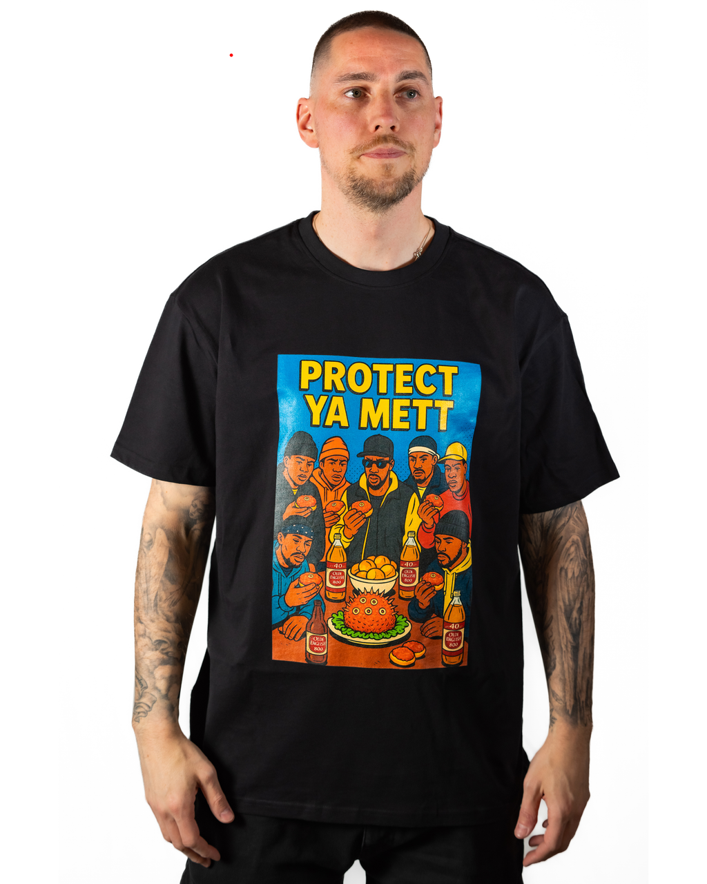 T-Shirt Hip - Hop Vs Food - Protect ya mett