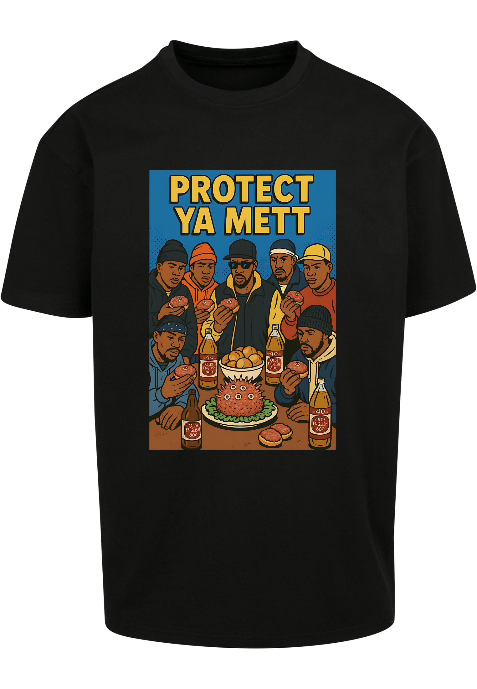 T-Shirt  Hip - Hop Vs Food - Protect ya mett