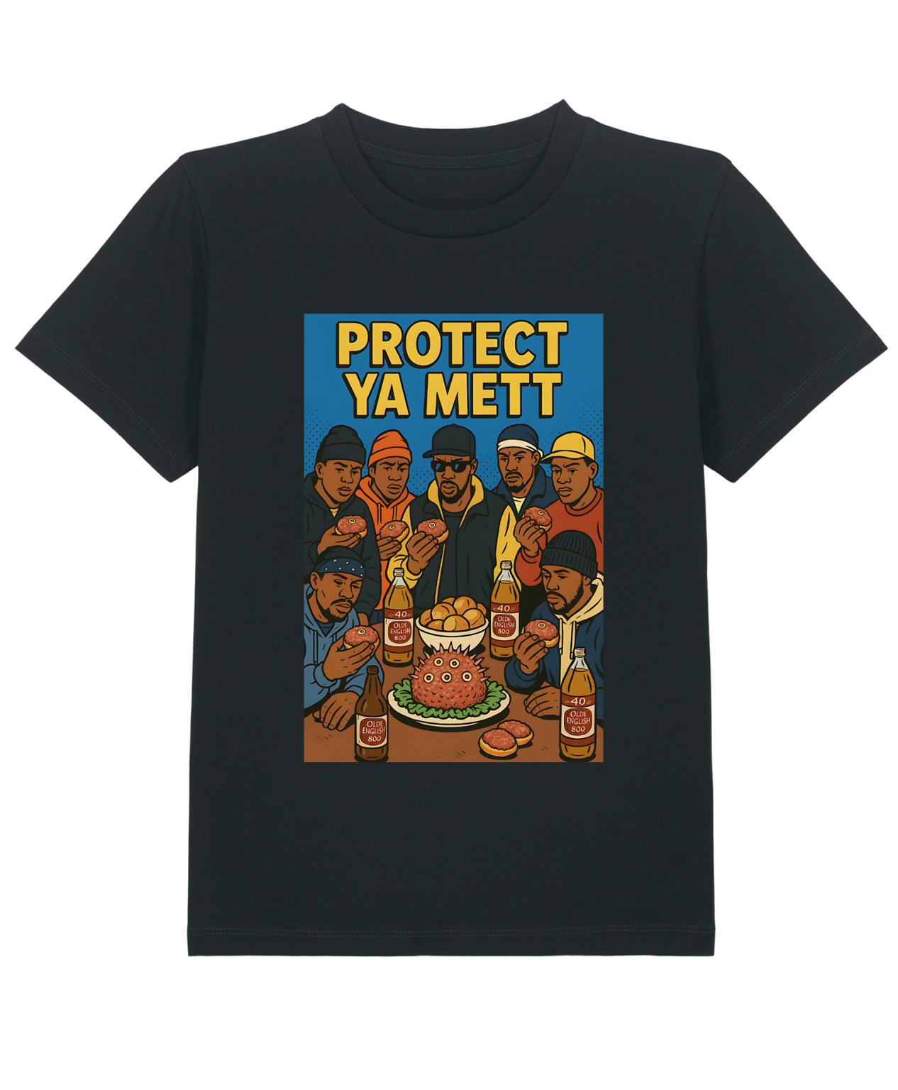 T-Shirt Kid Hip - Hop Vs Food - Protect ya mett
