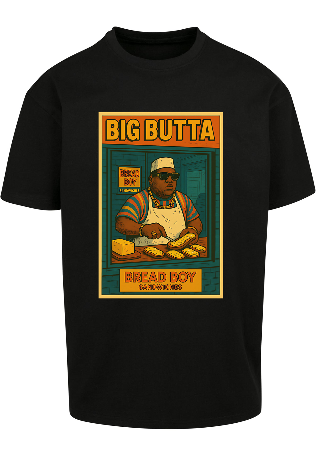 T-Shirt Hip - Hop Vs Food - Big Butta