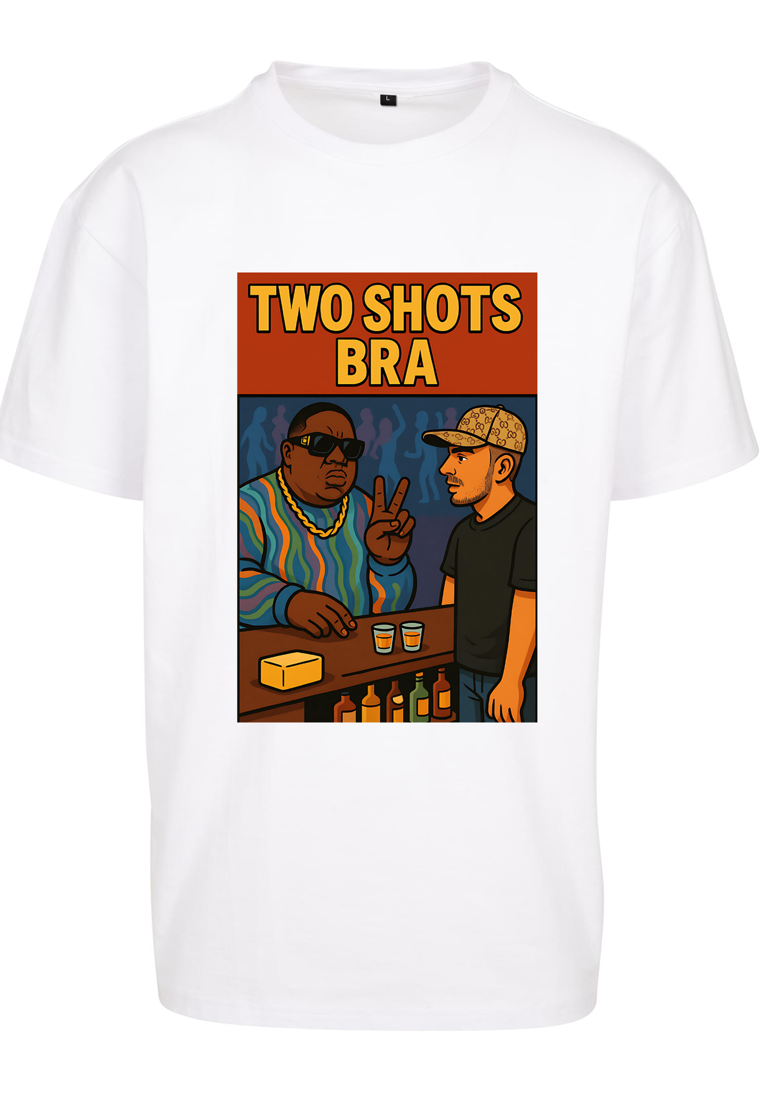T-Shirt Hip - Hop Vs Food - Two Shots bra