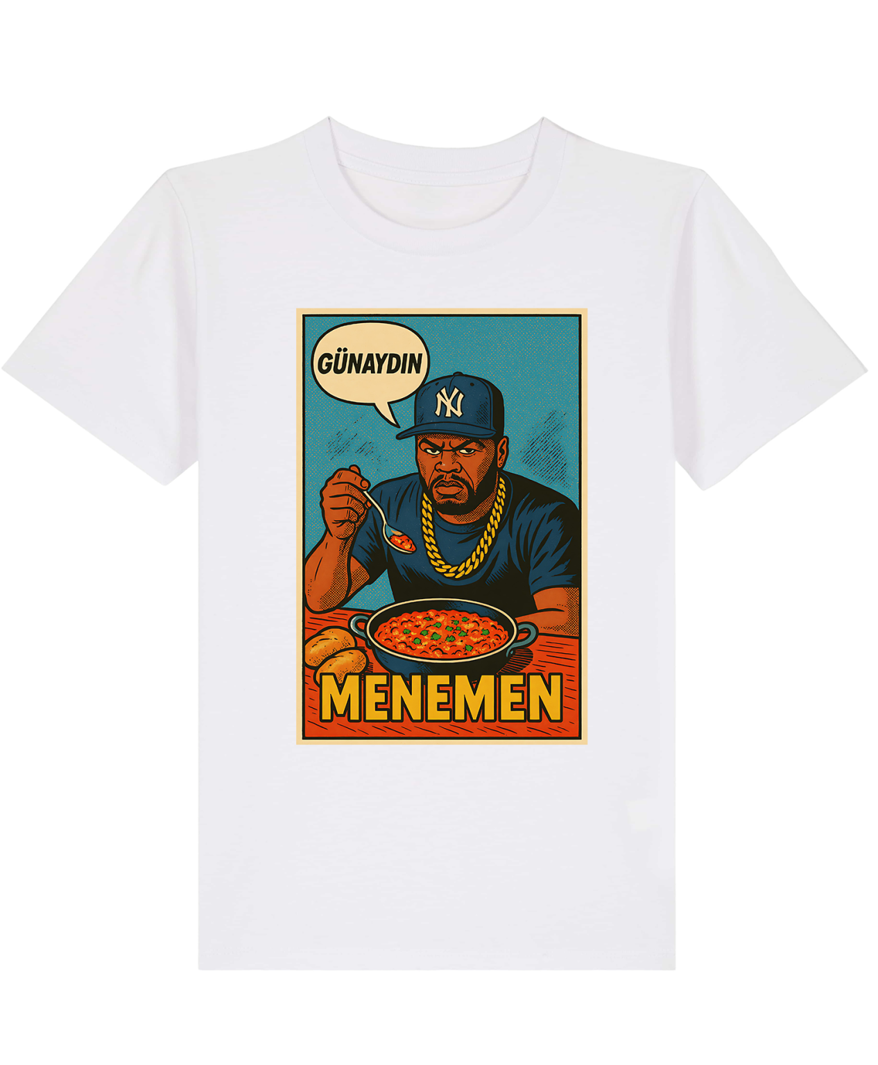 T-Shirt Kid Hip - Hop Vs Food - Menemen