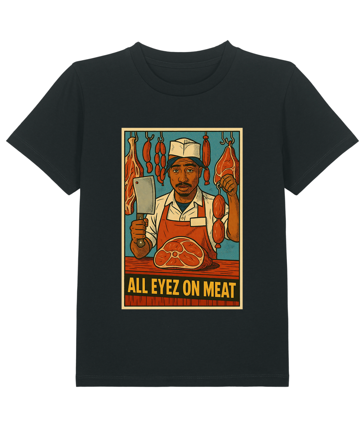 T-Shirt  Kid Hip - Hop Vs Food -  All eyez on me