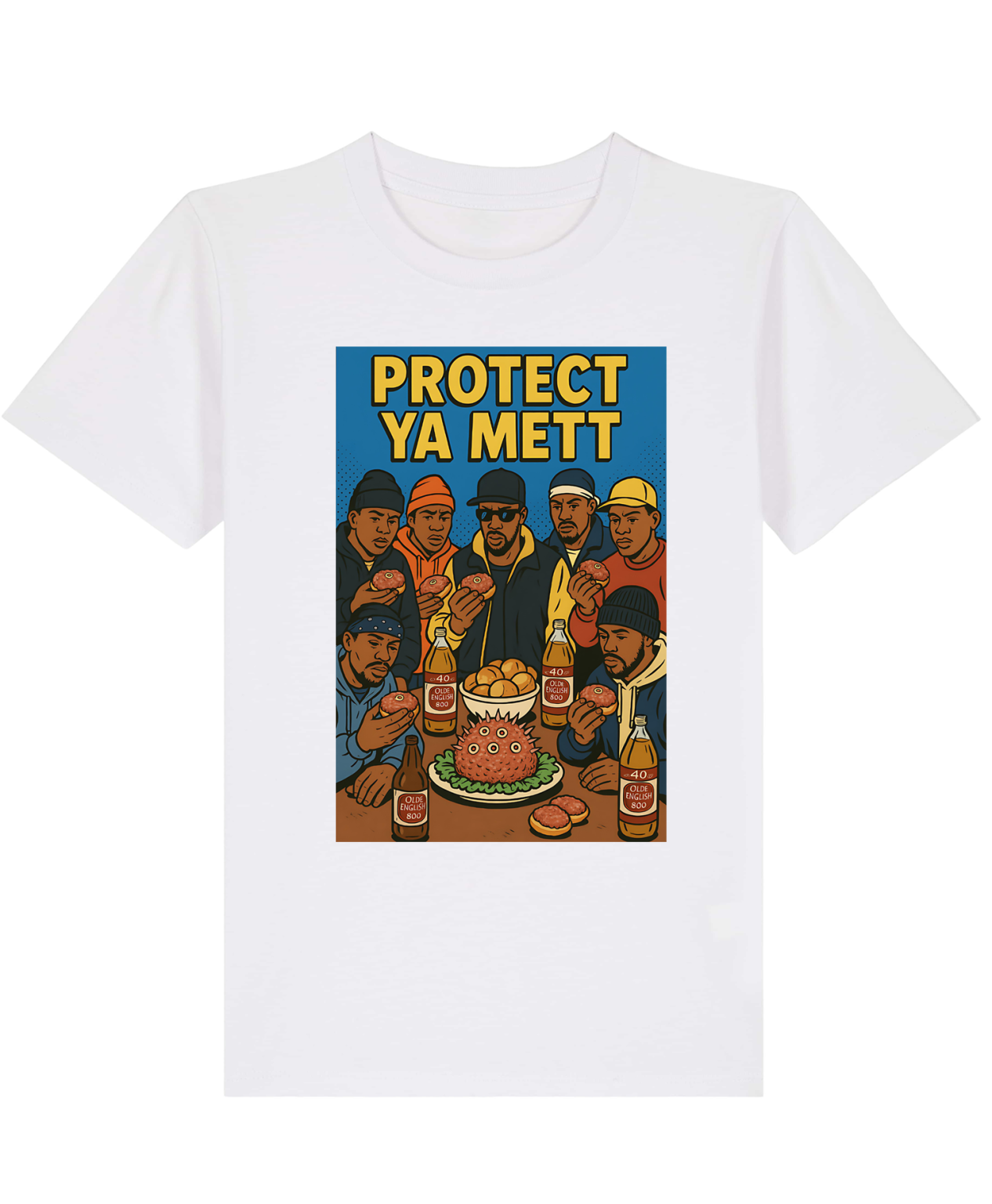 T-Shirt Kid Hip - Hop Vs Food - Protect ya mett