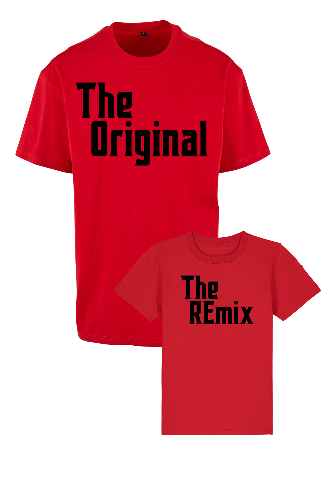 Bundle: T-Shirt - The Original (Adult) x T-Shirt - The Remix (Kid) - Red