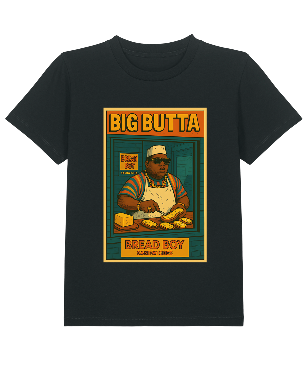 T-Shirt  Kid Hip - Hop Vs Food - Big Butta