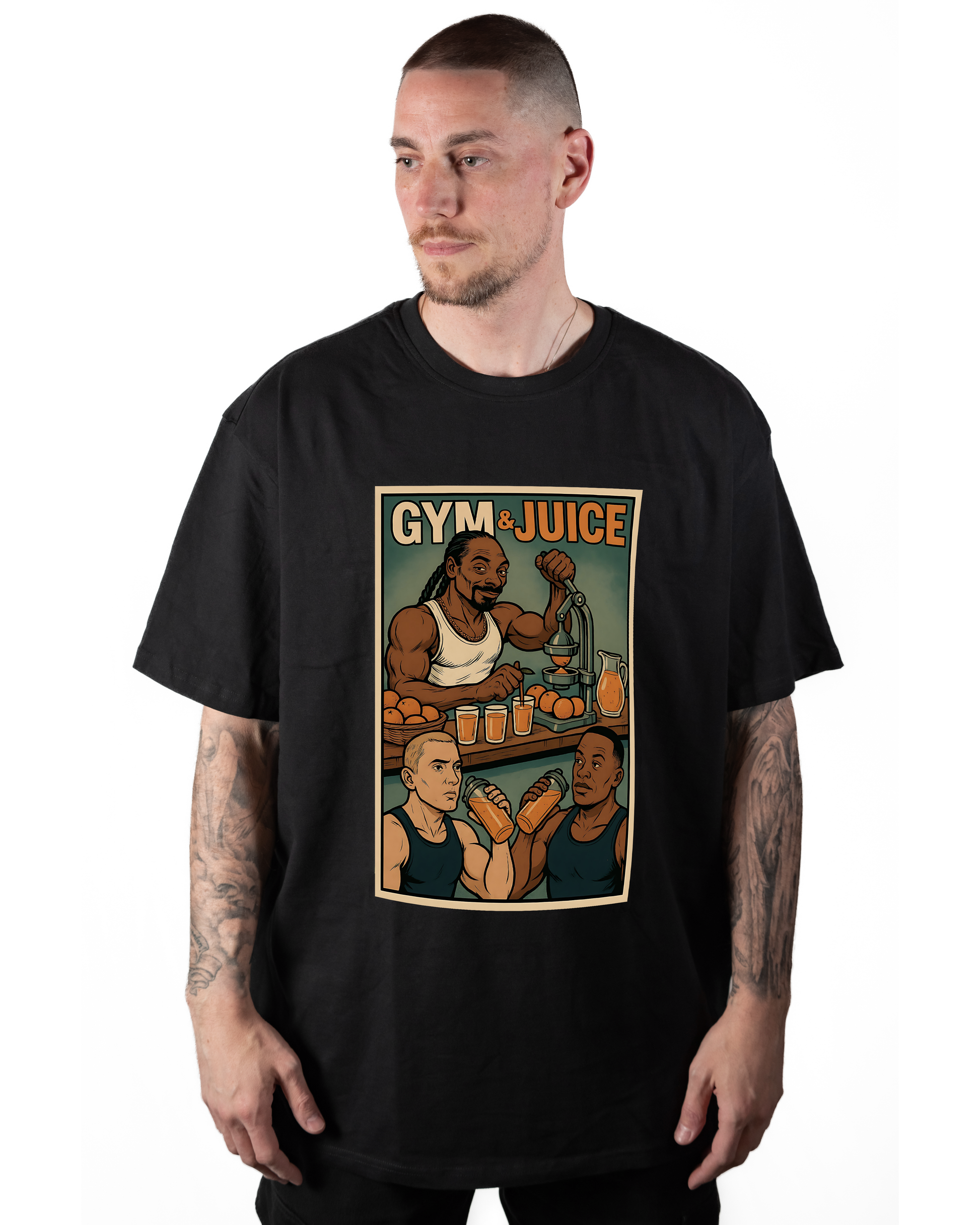 T-Shirt  Hip - Hop Vs Food -  Gym & Juice